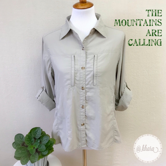 Alpine Design Khaki Outdoor Performance Shirt - Picture 1 of 8